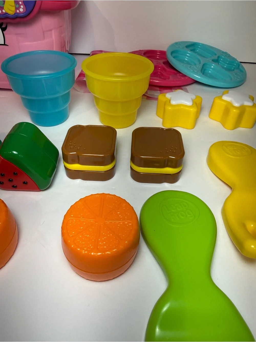 LeapFrog Shapes and Sharing Picnic Basket (Pink) - GREAT SHAPE - Works
